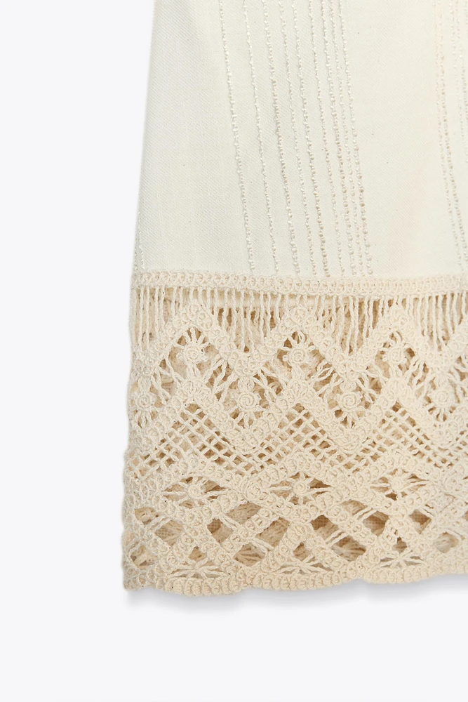 TOP RUSTIQUE BAS EN CROCHET