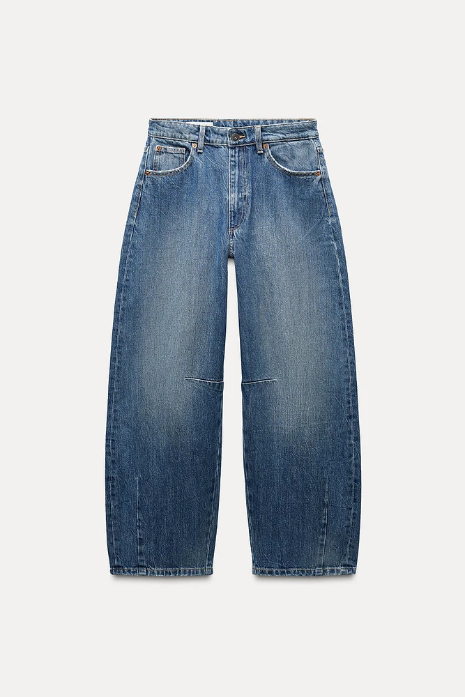 TRF MID WAIST BAGGY BALLOON JEANS