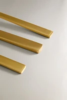 ENSEMBLE DE COUVERTS 3 PIÈCES EN ACIER DORÉ