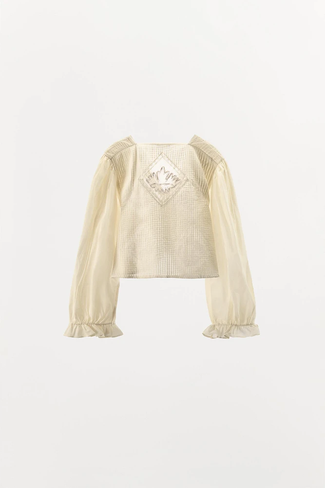 CHEMISE PLISSÉE DENTELLE LIMITED EDITION