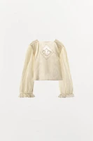 CHEMISE PLISSÉE DENTELLE LIMITED EDITION