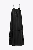 EMBROIDERED VOLUMINOUS MIDI DRESS