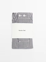 Striped print boxers