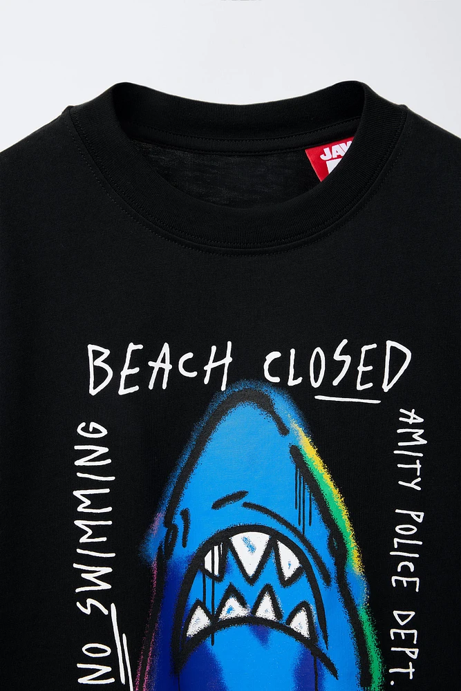 T-SHIRT FILM JAWS © 50E ANNIVERSAIRE