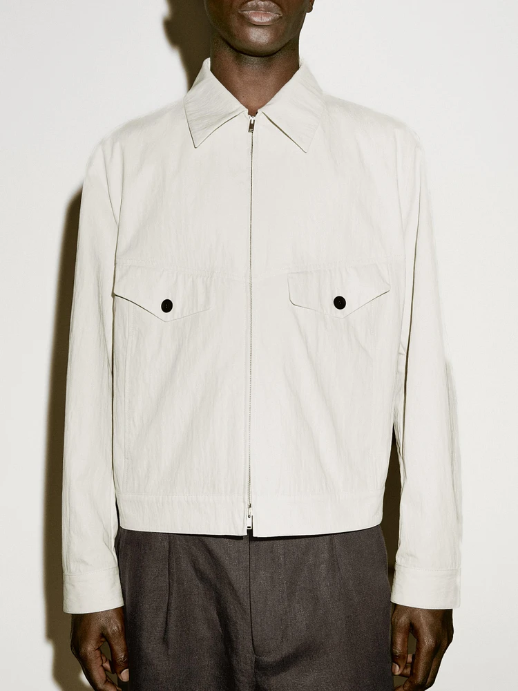 Blouson en crêpe de coton mélangé - Limited Edition