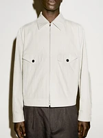 Cotton blend crepe jacket - Limited Edition