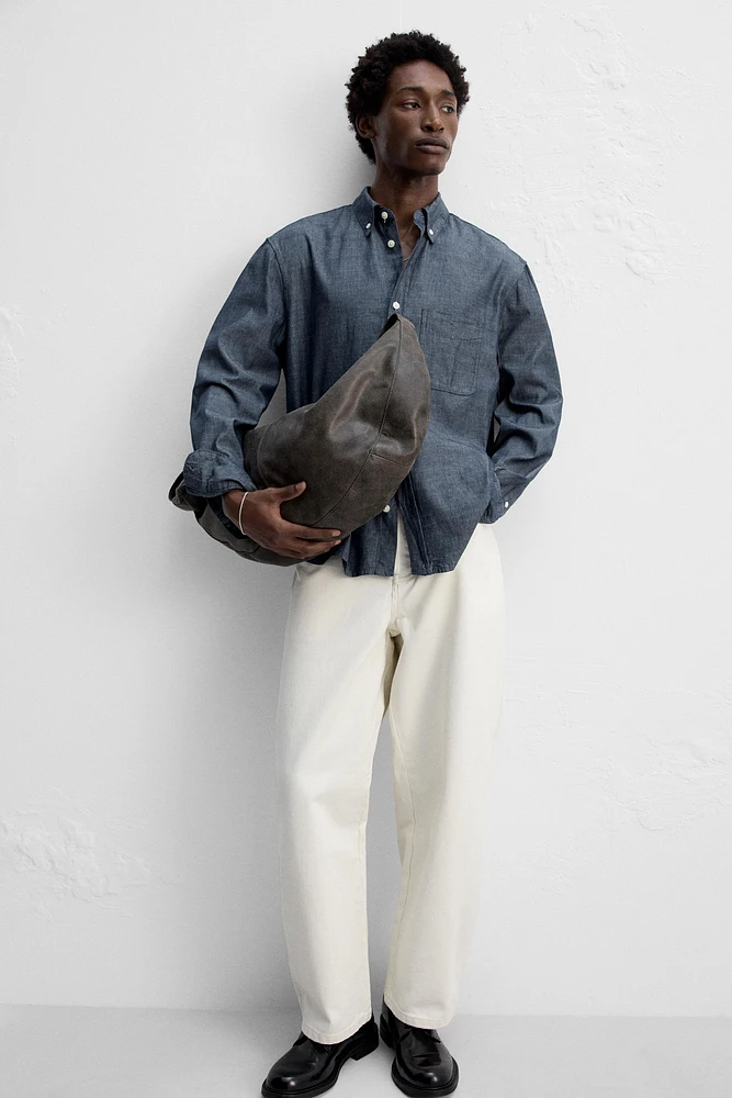 CHEMISE STRUCTURÉE EN CHAMBRAY