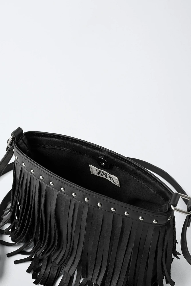 FRINGED CROSSBODY BAG