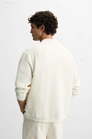COMBINATION JACQUARD CARDIGAN