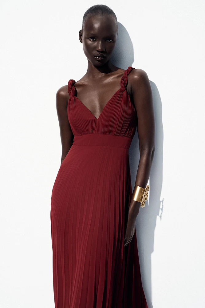 ROBE MIDI PLISSÉE