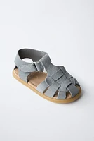 BAREFOOT LEATHER FISHERMAN SANDALS