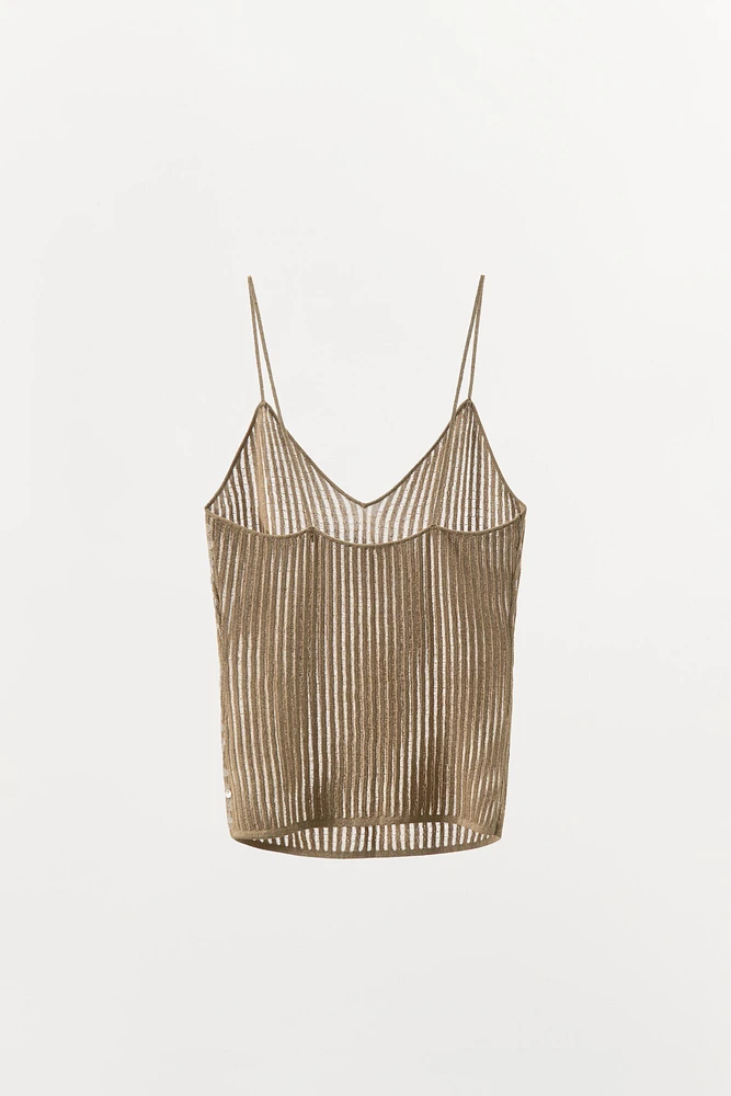 SEQUIN KNIT TOP