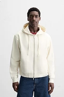 SWEAT BASIQUE À CAPUCHE ET ZIP