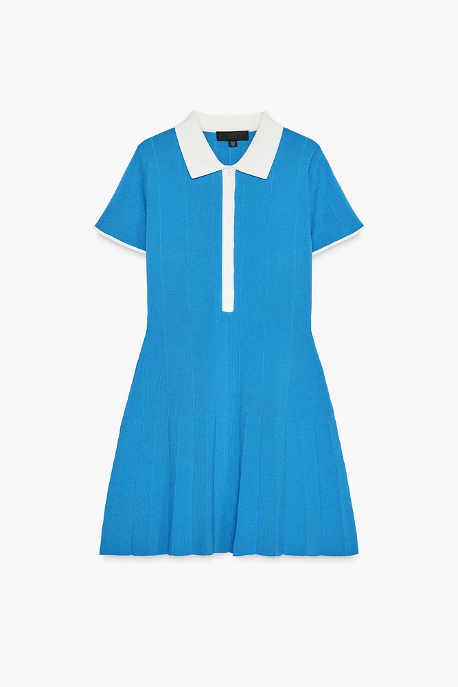 KNIT SHIRT DRESS