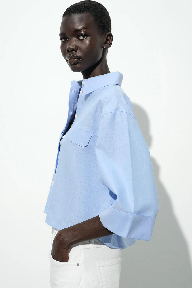 CHEMISE OXFORD COURTE