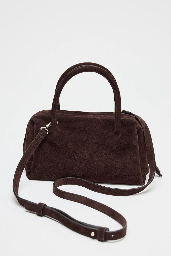 SPLIT LEATHER BOWLING BAG