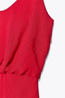ROBE MIDI PLIS TAILLE