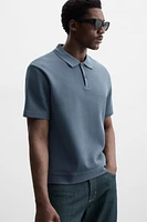 INTERLOCK TEXTURED POLO