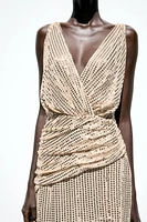 SEQUIN MIDI DRESS