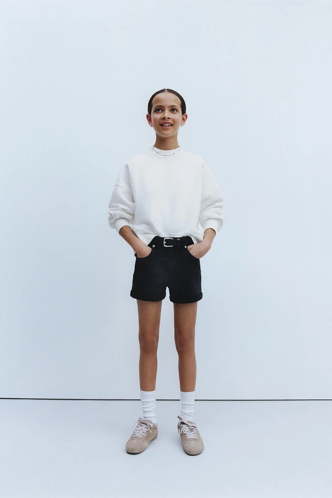 STRETCH DENIM SHORTS