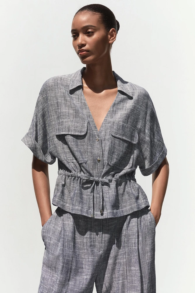 CHEMISE SAFARI AVEC LIN
