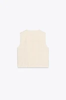 LINEN DOUBLE BREASTED VEST