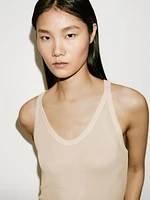 100% mulberry silk strappy top - Limited Edition