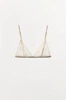 BRALETTE TRIANGLE BIMATIÈRE DENTELLE