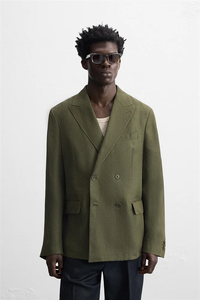 100% LINEN SUIT BLAZER