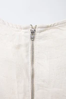 TOP EN DENIM BRODÉ