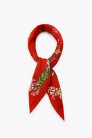 EMBROIDERED COTTON SCARF