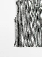 Top en maille à rayures