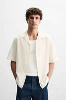 TEXTURED STRIPED SHIRT