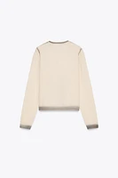 GRADIENT PRINT KNIT JACKET