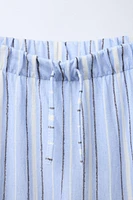 PANTALON WIDE LEG RAYURES