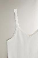 TOP WITH CROCHET DETAIL