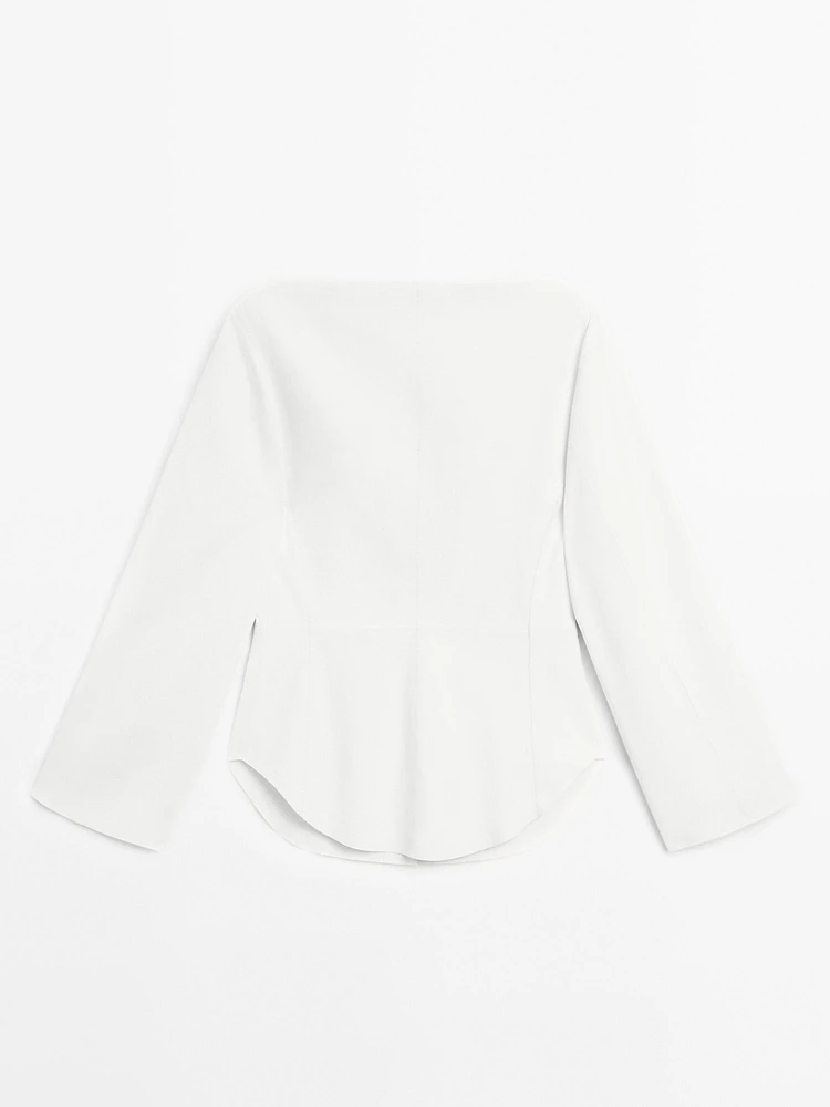 Chemise cintrée en cuir et daim - Limited Edition