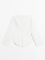 Chemise cintrée en cuir et daim - Limited Edition