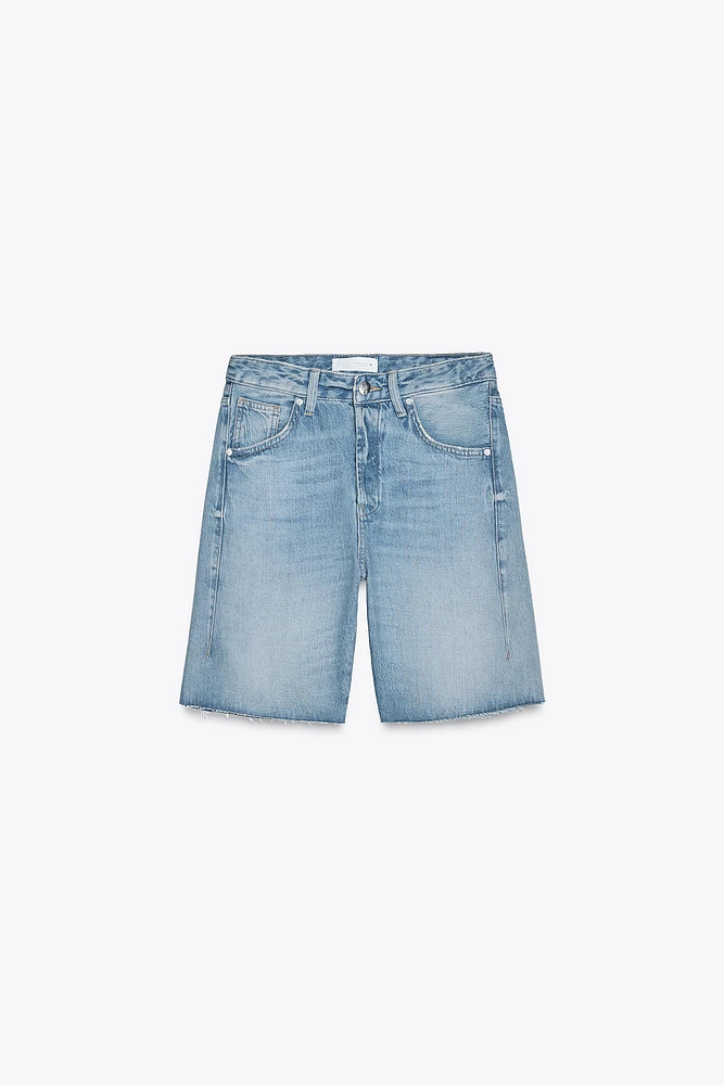 BERMUDA EN JEAN TRF PASSANT TAILLE NORMALE