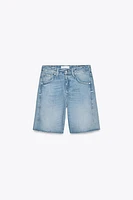 BERMUDA EN JEAN TRF PASSANT TAILLE NORMALE