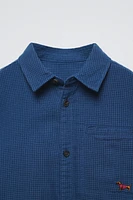 EMBROIDERED GINGHAM SHIRT