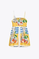 ROBE EN POPELINE IMPRIMÉE FRUITS