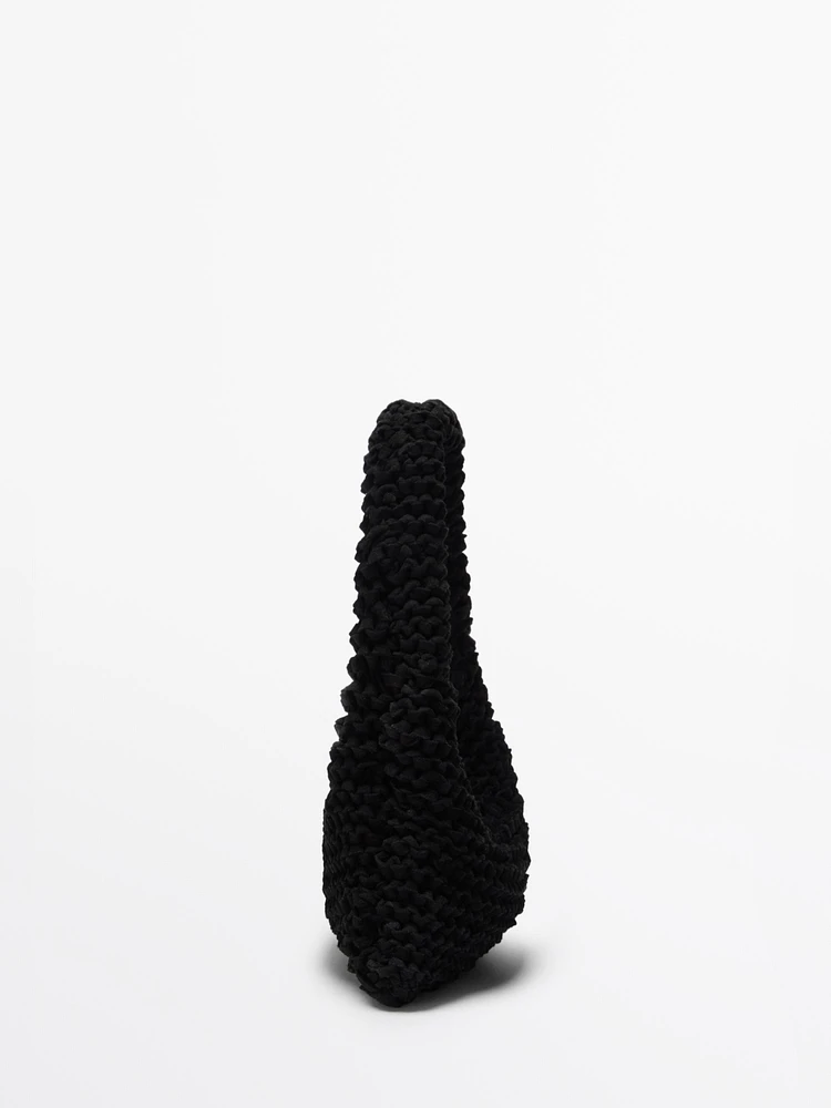 Mini split suede crochet bag - Limited Edition