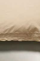 CHILDREN'S THROW PILLOW COVER WITH SCALLOPED EDGE