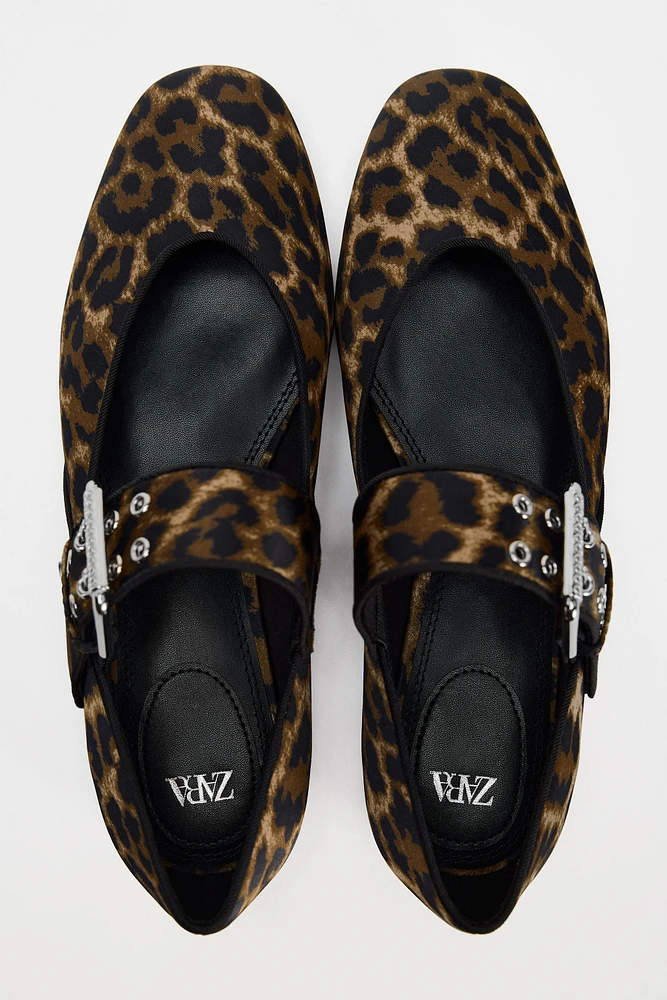 ANIMAL PRINT BALLET FLATS