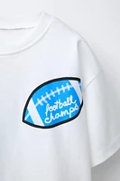 FOOTBALL PRINT T-SHIRT