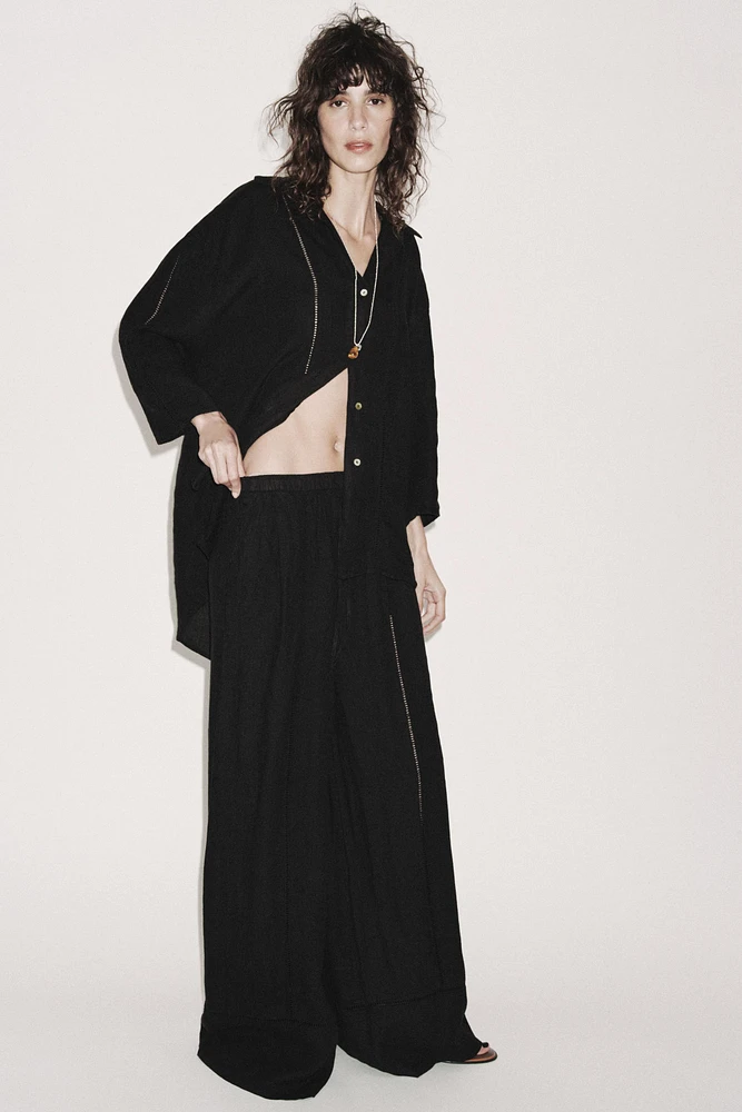 PANTALON LARGE 100 % LIN COLLECTION ZW