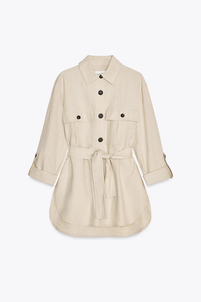 CHEMISE SAFARI EN LIN