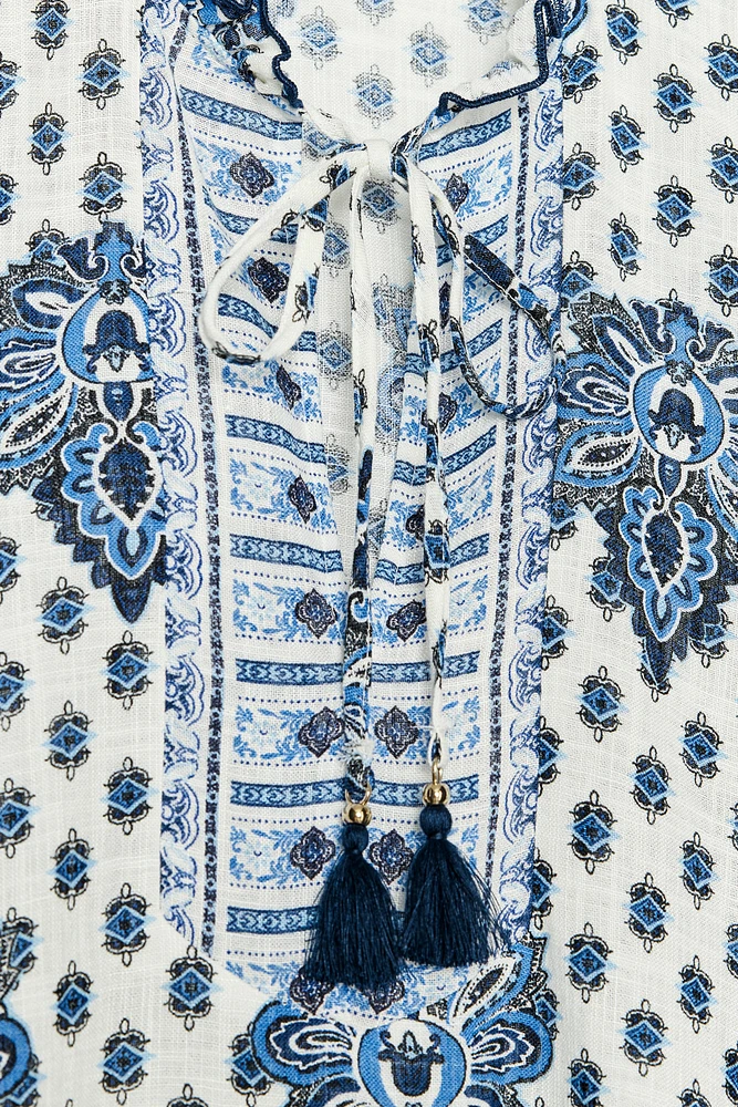 PRINTED MINI DRESS