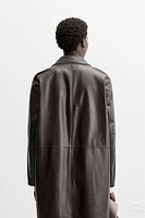 LEATHER TRENCH